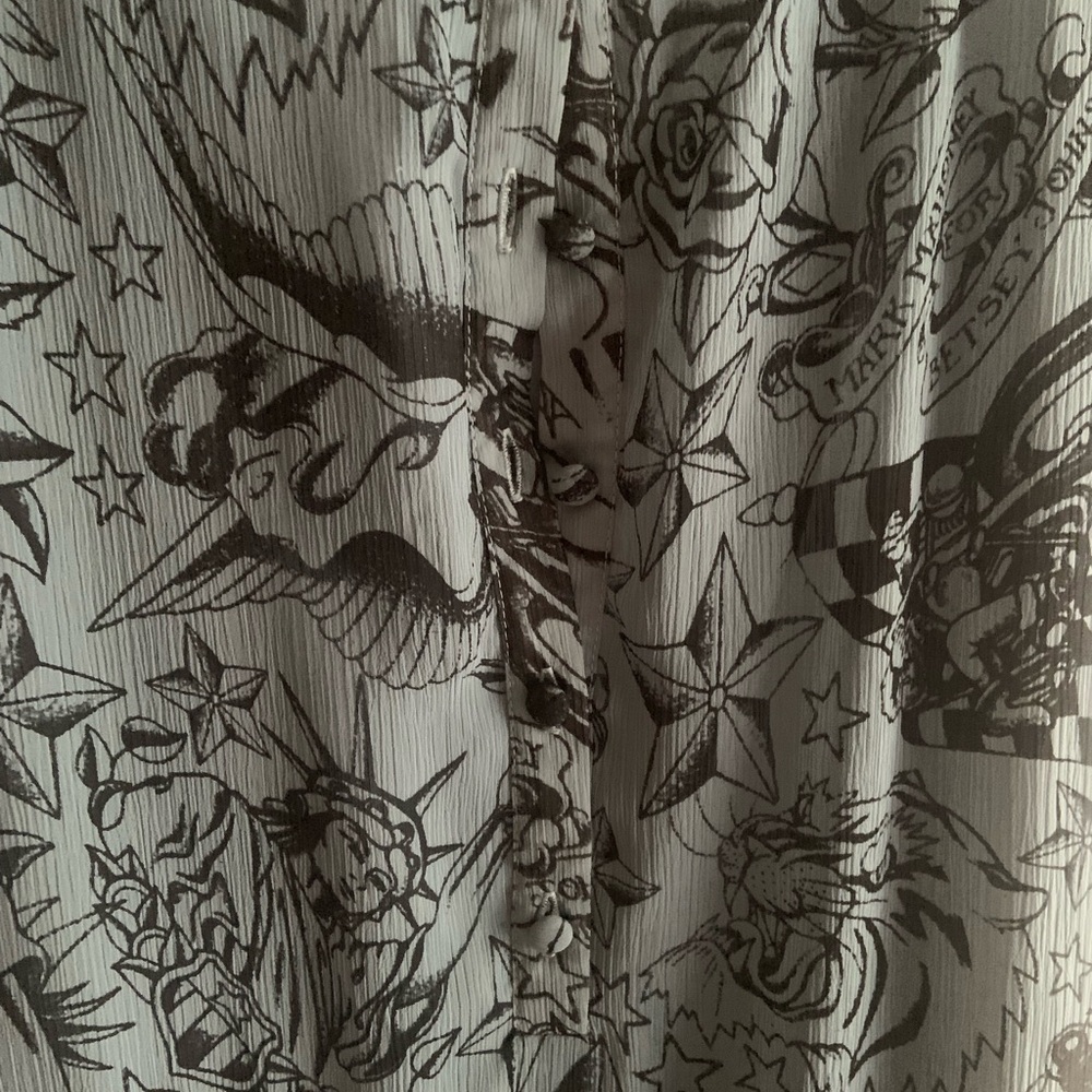 Betsey Johnson Black and White Asymmetrical Dress